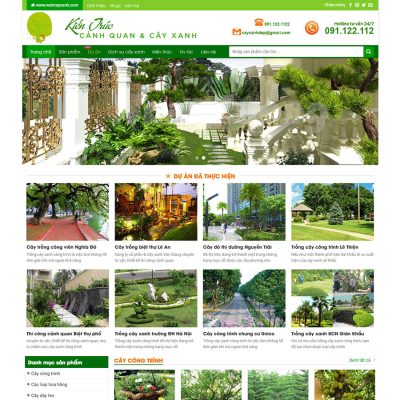 Thiết kế website bán cây xanh
