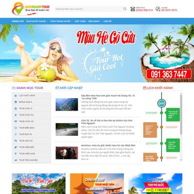theme website du lịch